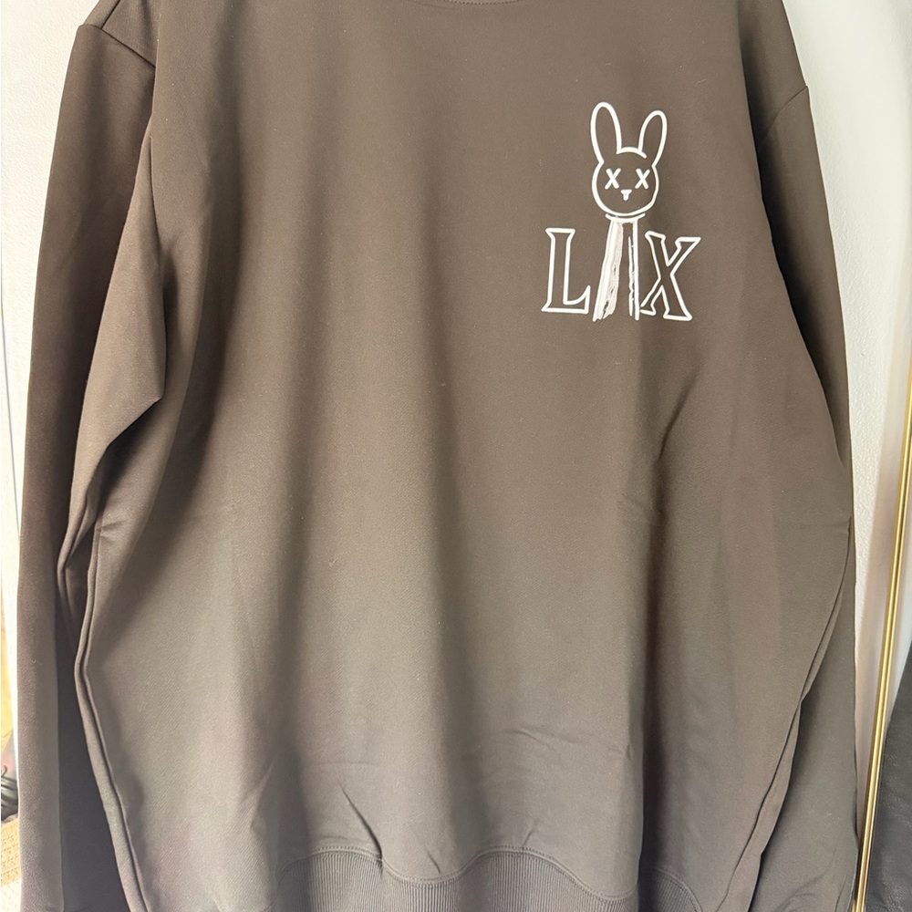Graphic Crewneck Sweater - Black